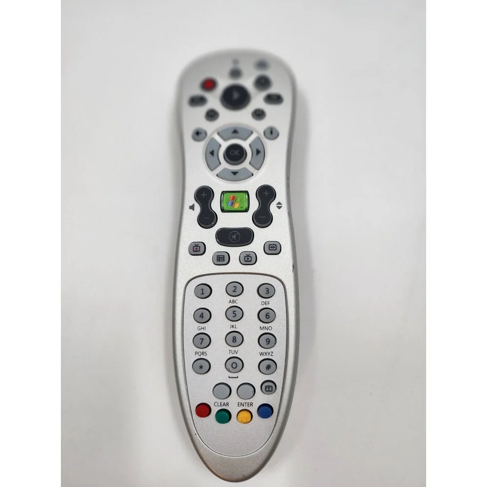 Microsoft Windows Media Center RC6 IR Remote Control Silver Black 5877702